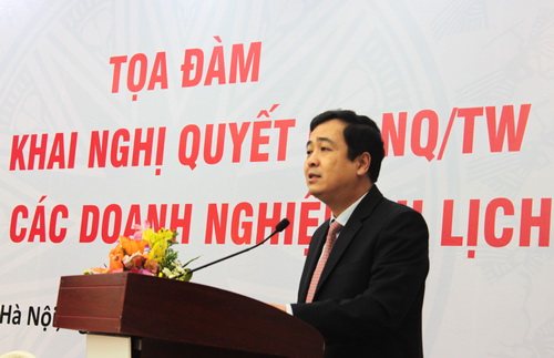 Ông Ngô Đông Hải - Ủy viên dự khuyết Ban Chấp hành Trung ương Đảng, Phó Trưởng Ban Kinh tế Trung ương phát biểu tại tọa đàm